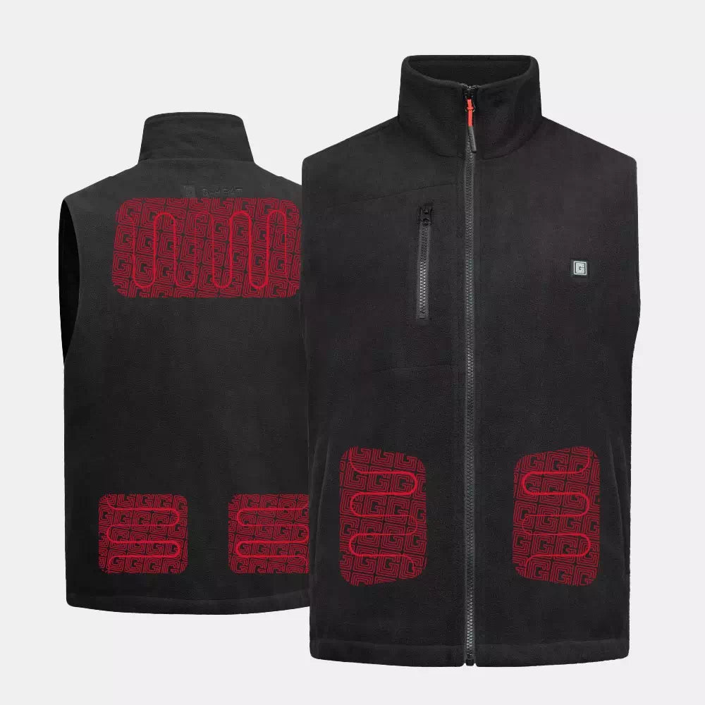 Sleeveless heated fleece vest G Heat