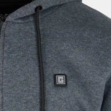 Heated zipped hoodie